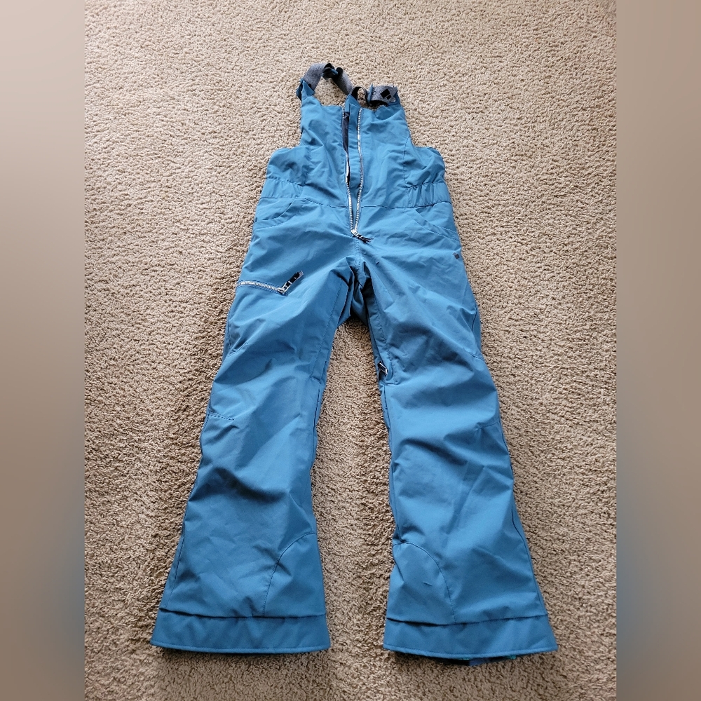 Vibrant Blue OBERMEYER Waterproof Ski Pants with Bib Design